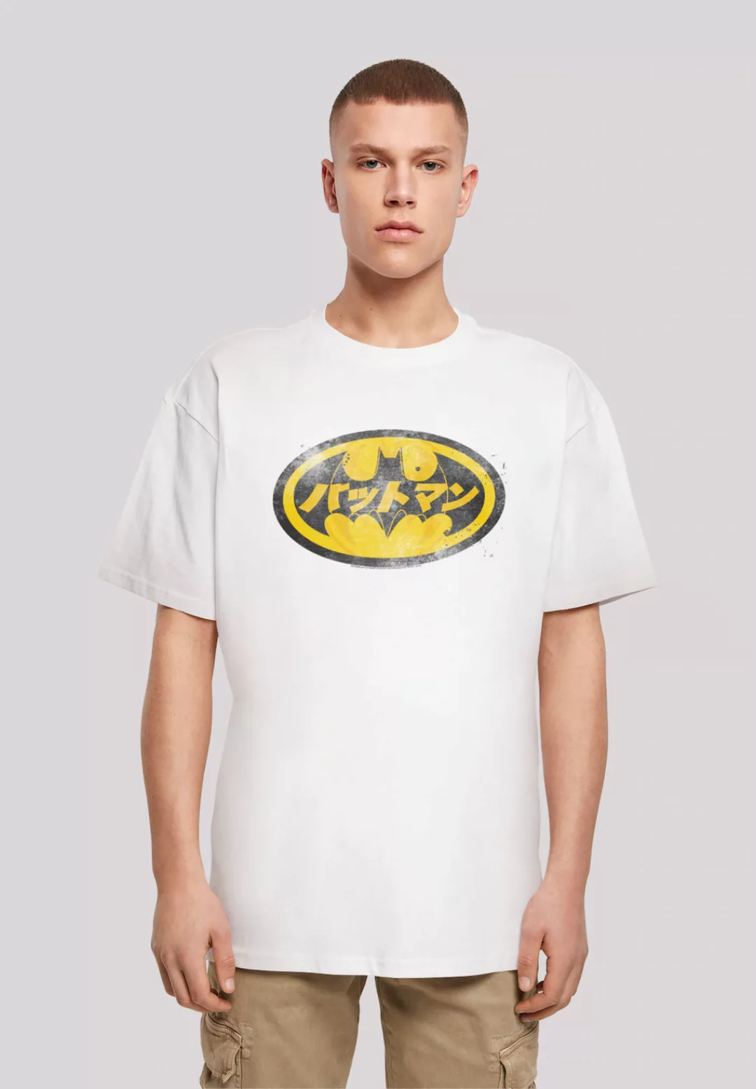 F4NT4STIC T-Shirt "DC Comics Batman Japanese Logo Yellow" günstig online kaufen