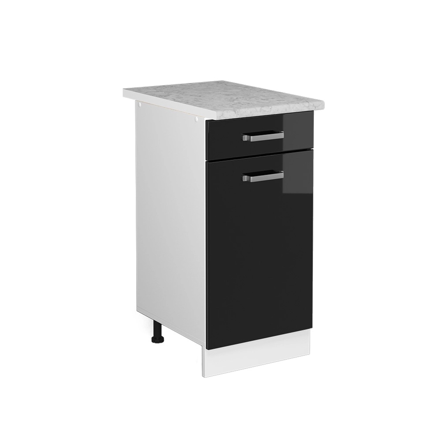 Vicco Unterschrank R-Line, Schwarz Hochglanz/Weiß, 40 günstig online kaufen