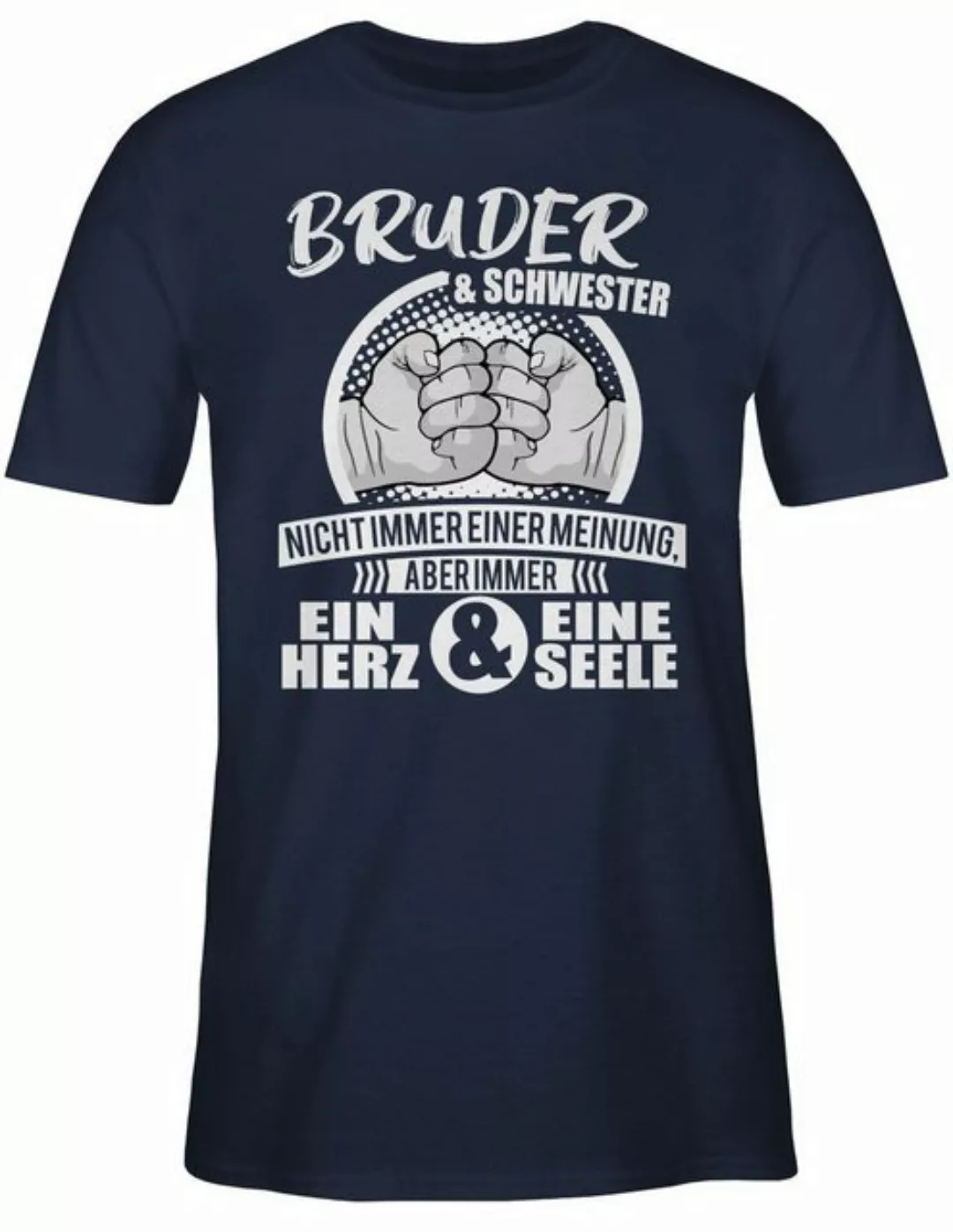 Shirtracer T-Shirt Bruder & Schwester Immer ein Herz & eine Seele Familie günstig online kaufen