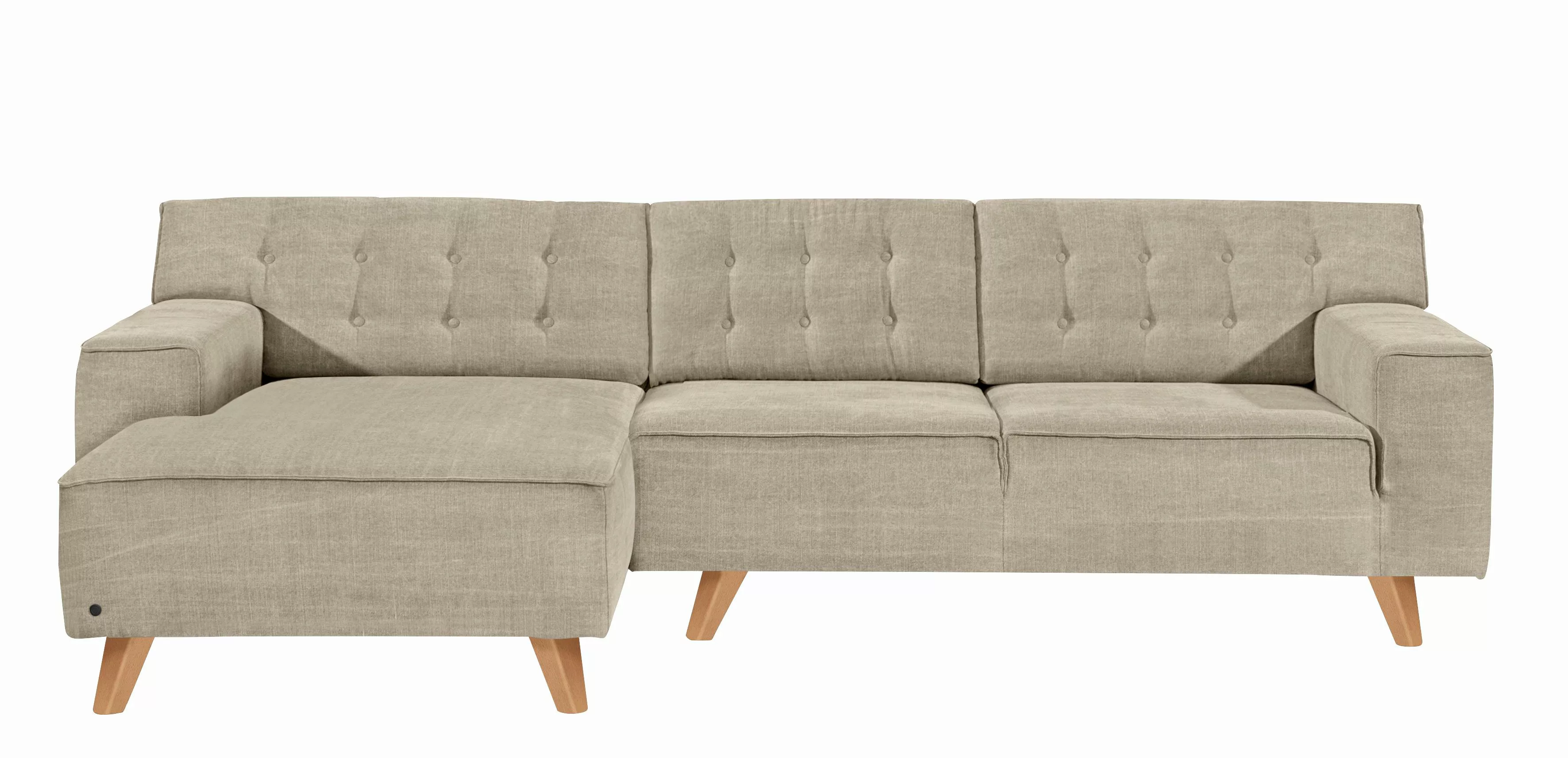 TOM TAILOR HOME Ecksofa "NORDIC CHIC", mit Recamiere, im Retrolook, Füße Bu günstig online kaufen