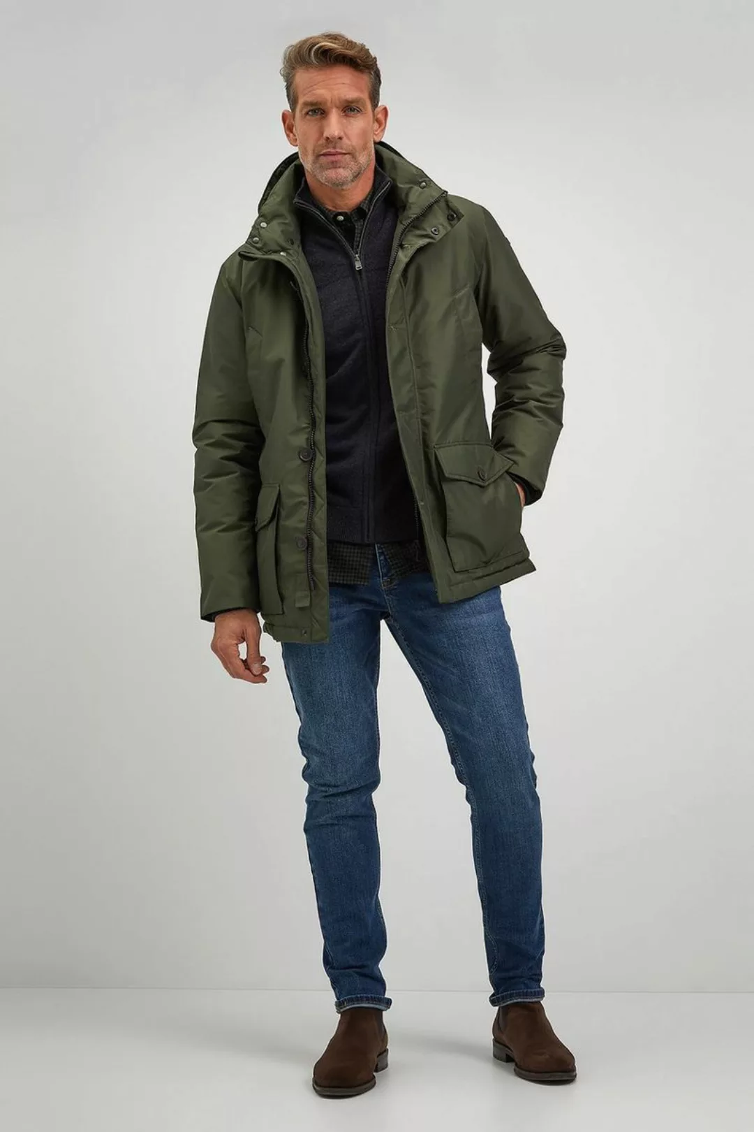 McGregor Parka Jacke Dunkelgrün - Größe XL günstig online kaufen