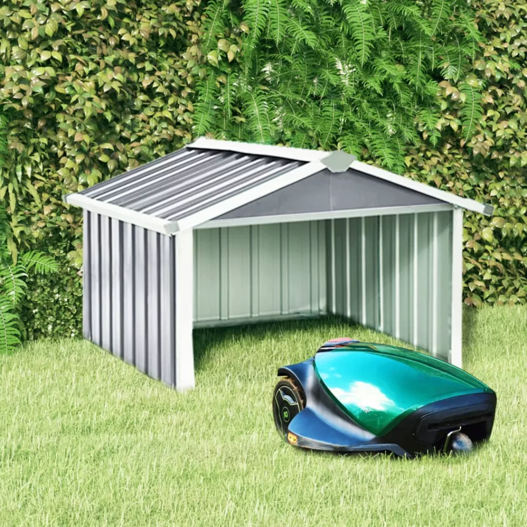 Rasenmeher Garage 92x97x63 Cm Verzinkter Stahl Grau günstig online kaufen