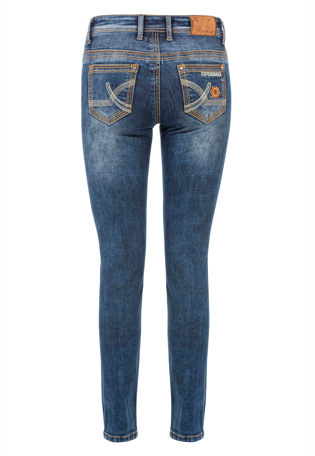 Cipo & Baxx Slim-fit-Jeans mit trendigen Ziernähten günstig online kaufen
