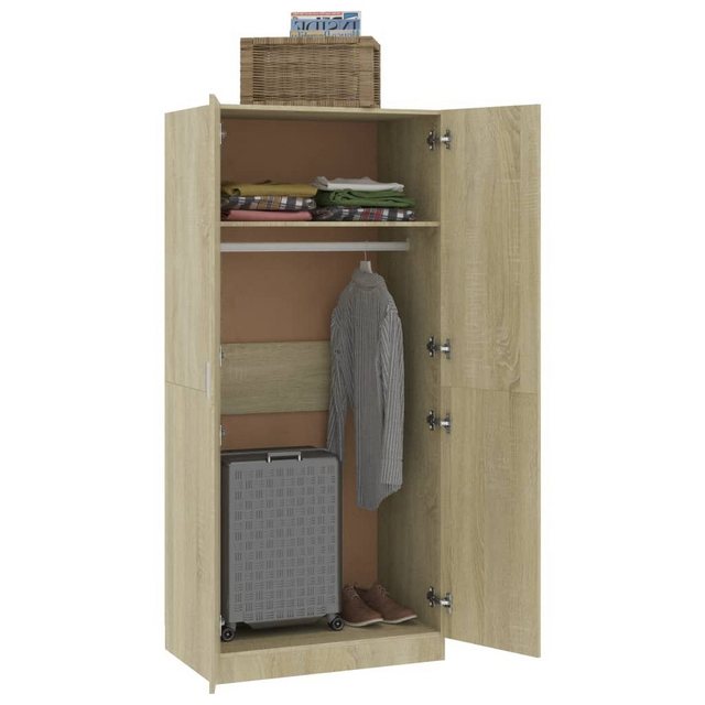 vidaXL Kleiderschrank Kleiderschrank Sonoma-Eiche 8052180 cm Spanplatte günstig online kaufen