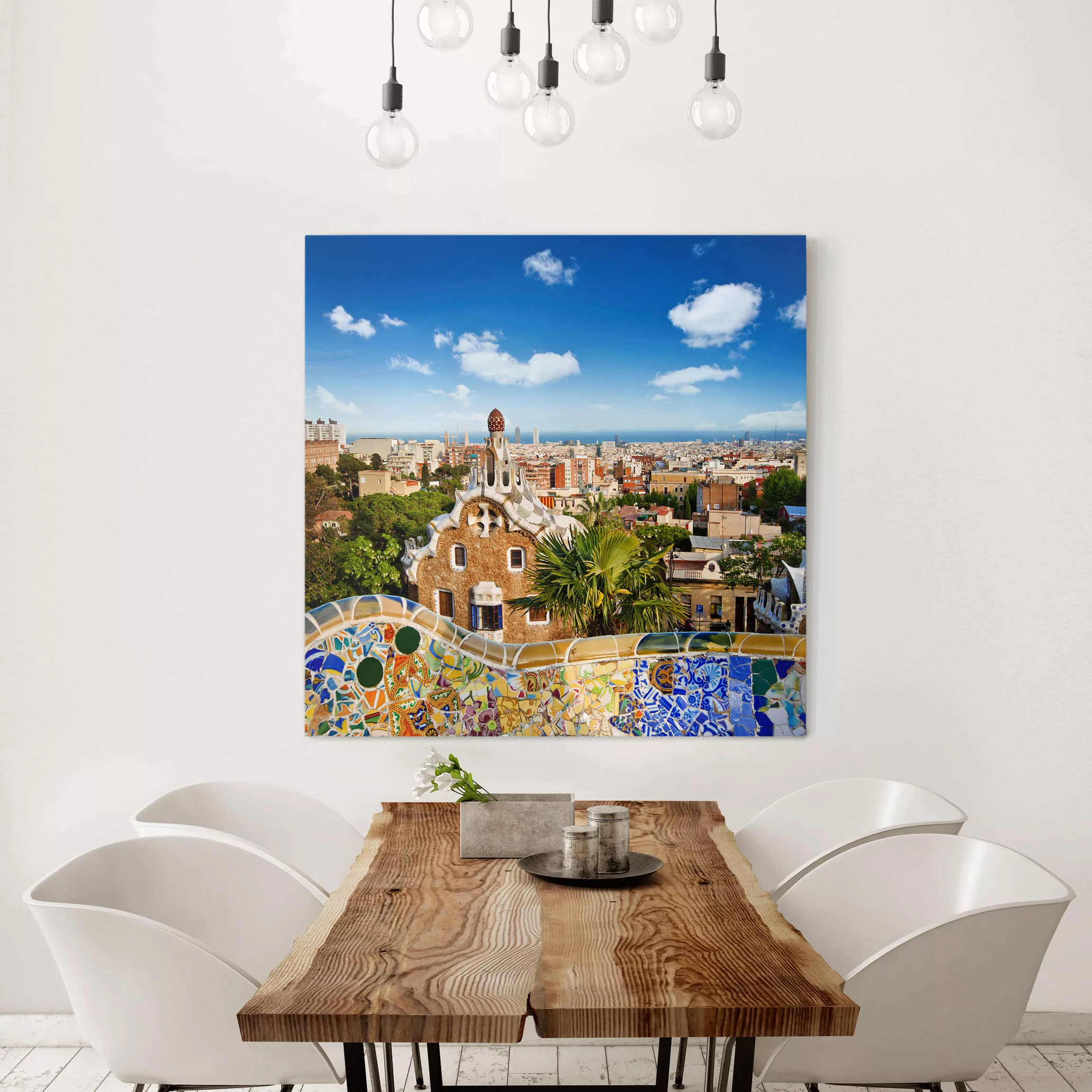 Leinwandbild Architektur & Skyline - Quadrat Barcelona günstig online kaufen