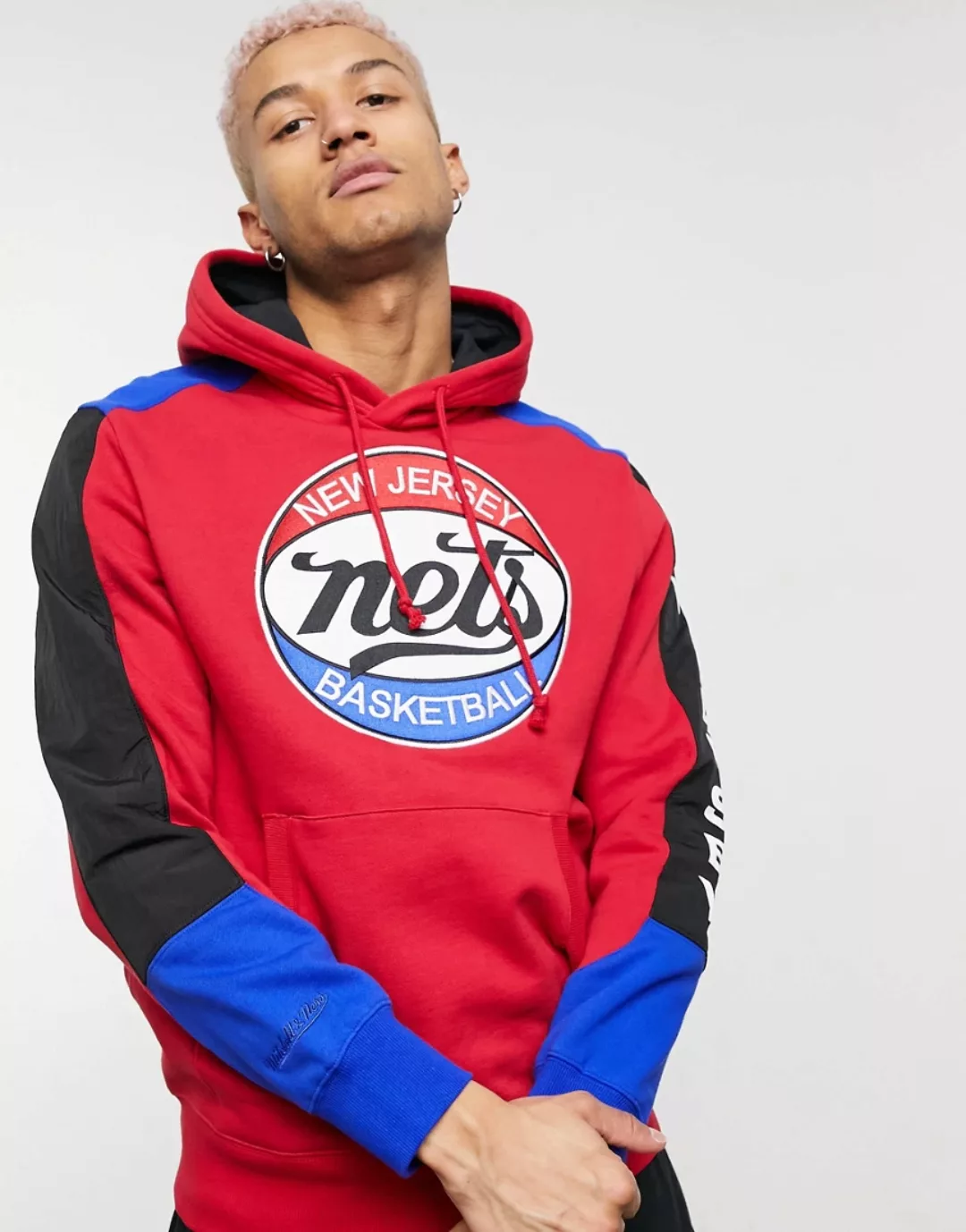 Mitchell & Ness – NBA New Jersey Nets – Kapuzenpullover aus Fusion-Fleece i günstig online kaufen