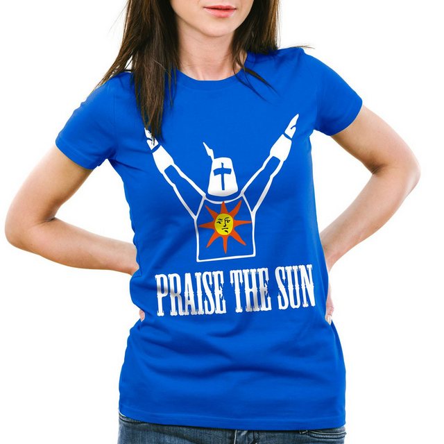 style3 T-Shirt Praise the Sun Dark Sunbro Solaire souls Gwyn Sonnen Ritter günstig online kaufen