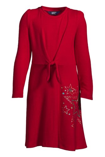 Kleid mit geknoteter Taille COZY, Größe: 140-152, Sonstige, Jersey, by Land günstig online kaufen