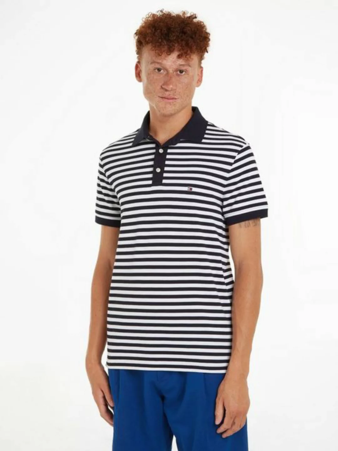 Tommy Hilfiger Poloshirt 1985 SLIM POLO fein gestreift günstig online kaufen