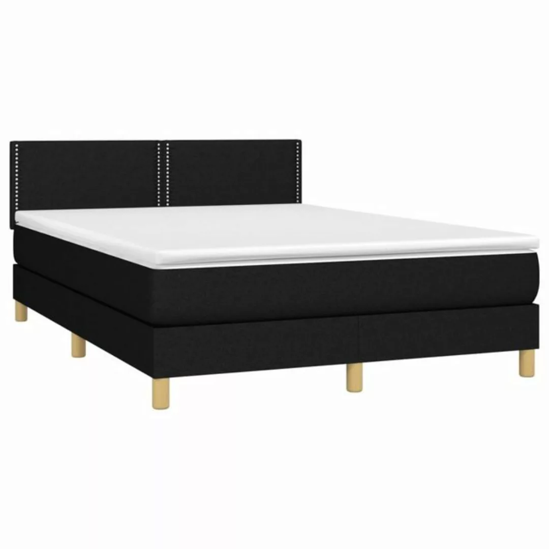 vidaXL Boxspringbett Bett Boxspringbett komplett mit Matratze & LED Stoff ( günstig online kaufen