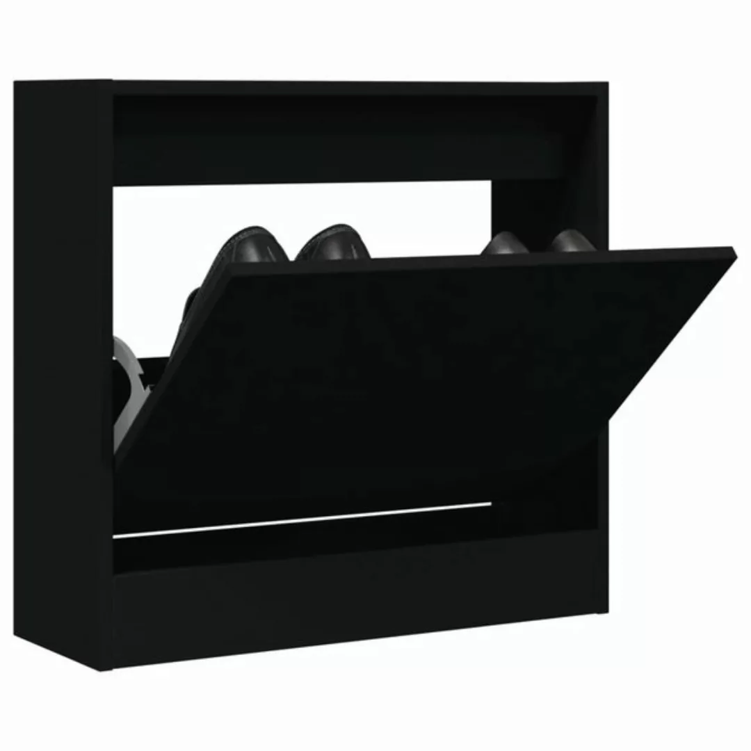 vidaXL Schuhschrank Schuhschrank Schwarz 60x21x57 cm Spanplatte günstig online kaufen