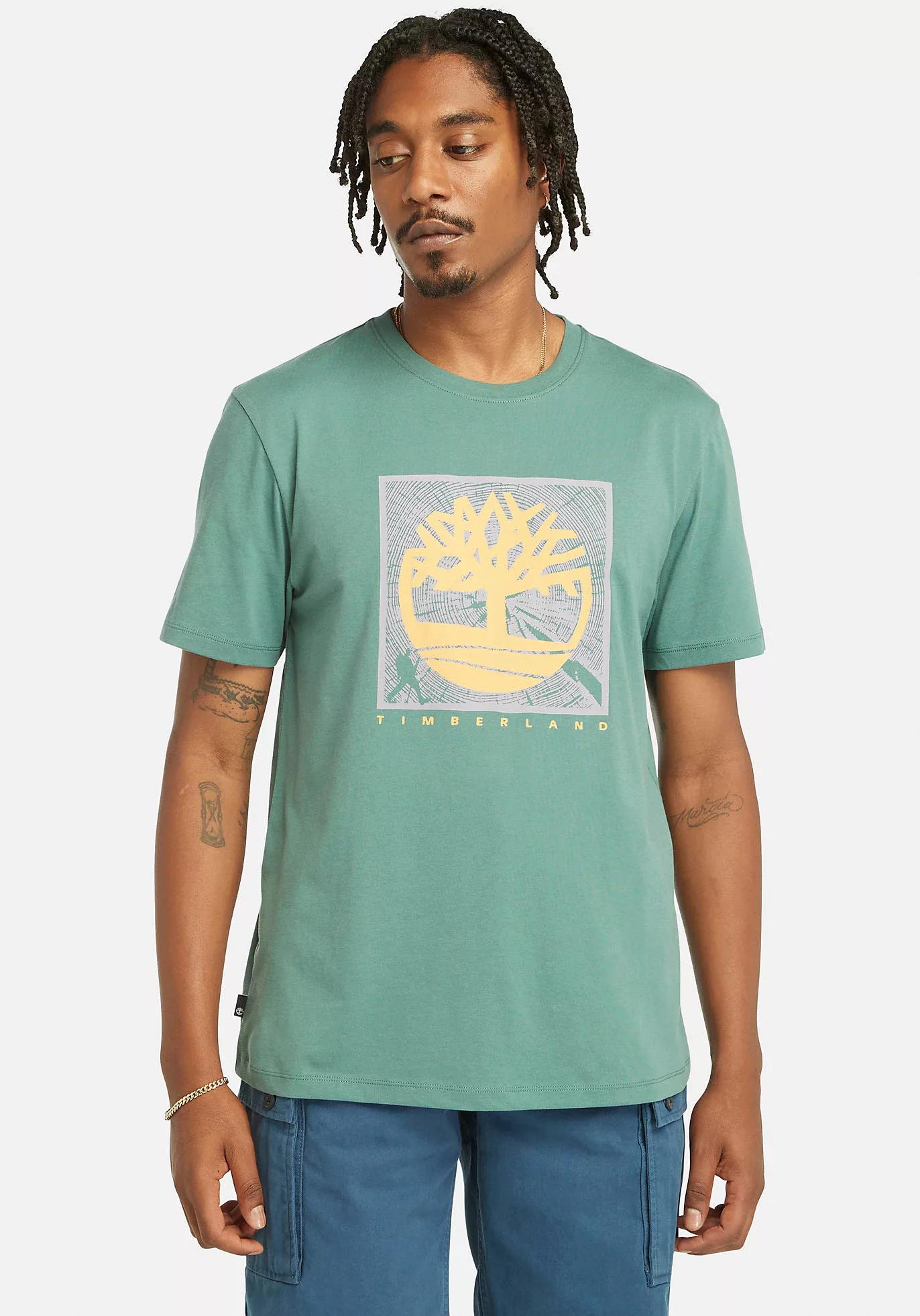 Timberland T-Shirt Short Sleeve Front Graphic Tee in großen Größen günstig online kaufen