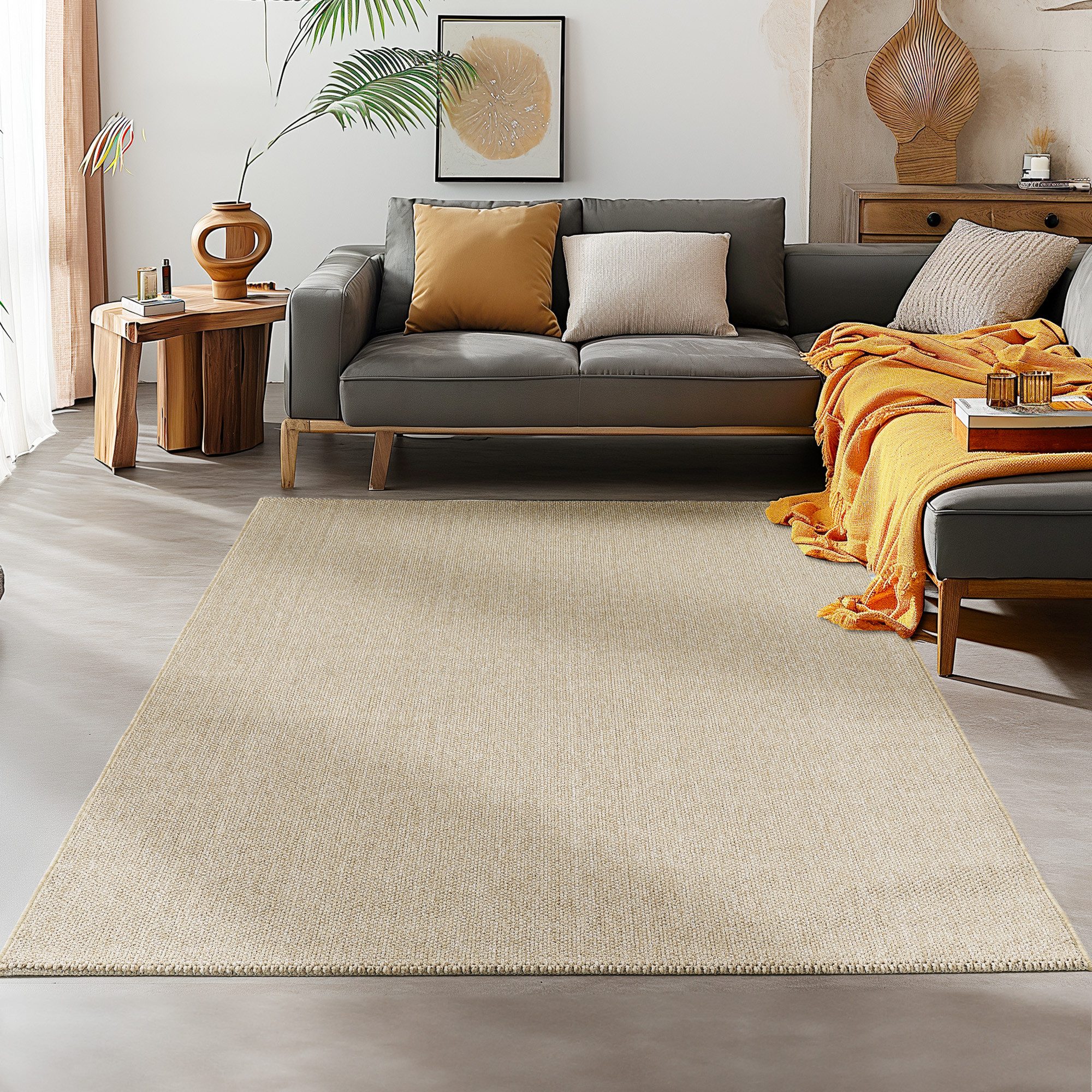 SIMPEX24 Teppich Unicolor, Rechteckig, Höhe: 7 günstig online kaufen