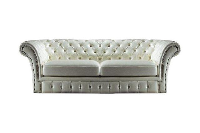 Xlmoebel Sofa Chesterfield Luxus 3-Sitzer Sofa Sofas Wohnzimmer Weiß Neu, H günstig online kaufen