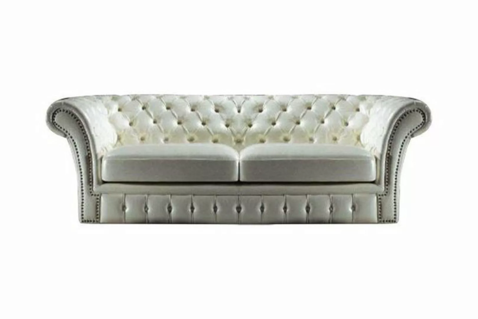 Xlmoebel Sofa Chesterfield Luxus 3-Sitzer Sofa Sofas Wohnzimmer Weiß Neu, H günstig online kaufen