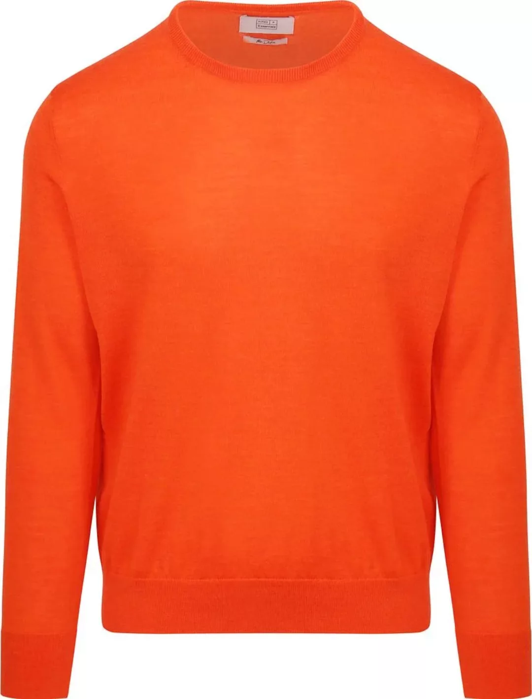 King Essentials The John Pullover Merino Orange - Größe L günstig online kaufen