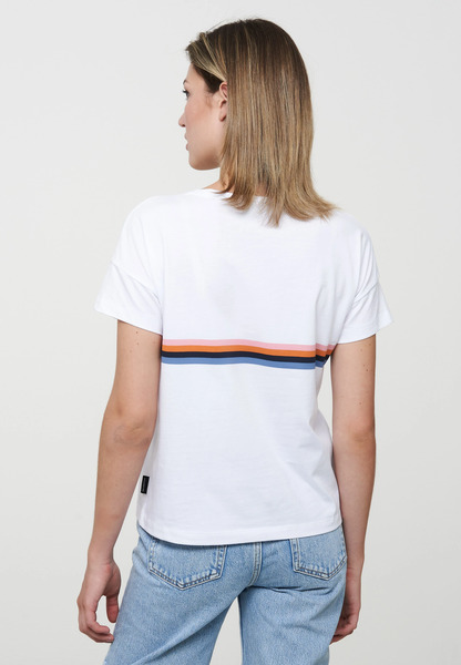 Damen T-shirt Aus Baumwolle (Bio) | T-shirt Cherry Chest Stripes Recolution günstig online kaufen