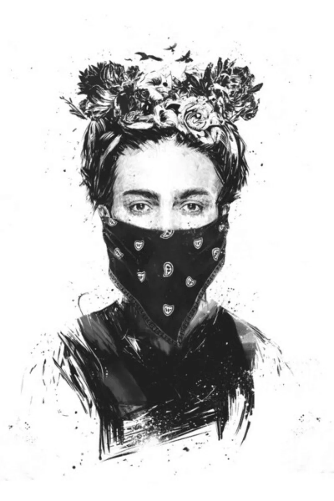 Poster / Leinwandbild - Rebel Girl günstig online kaufen