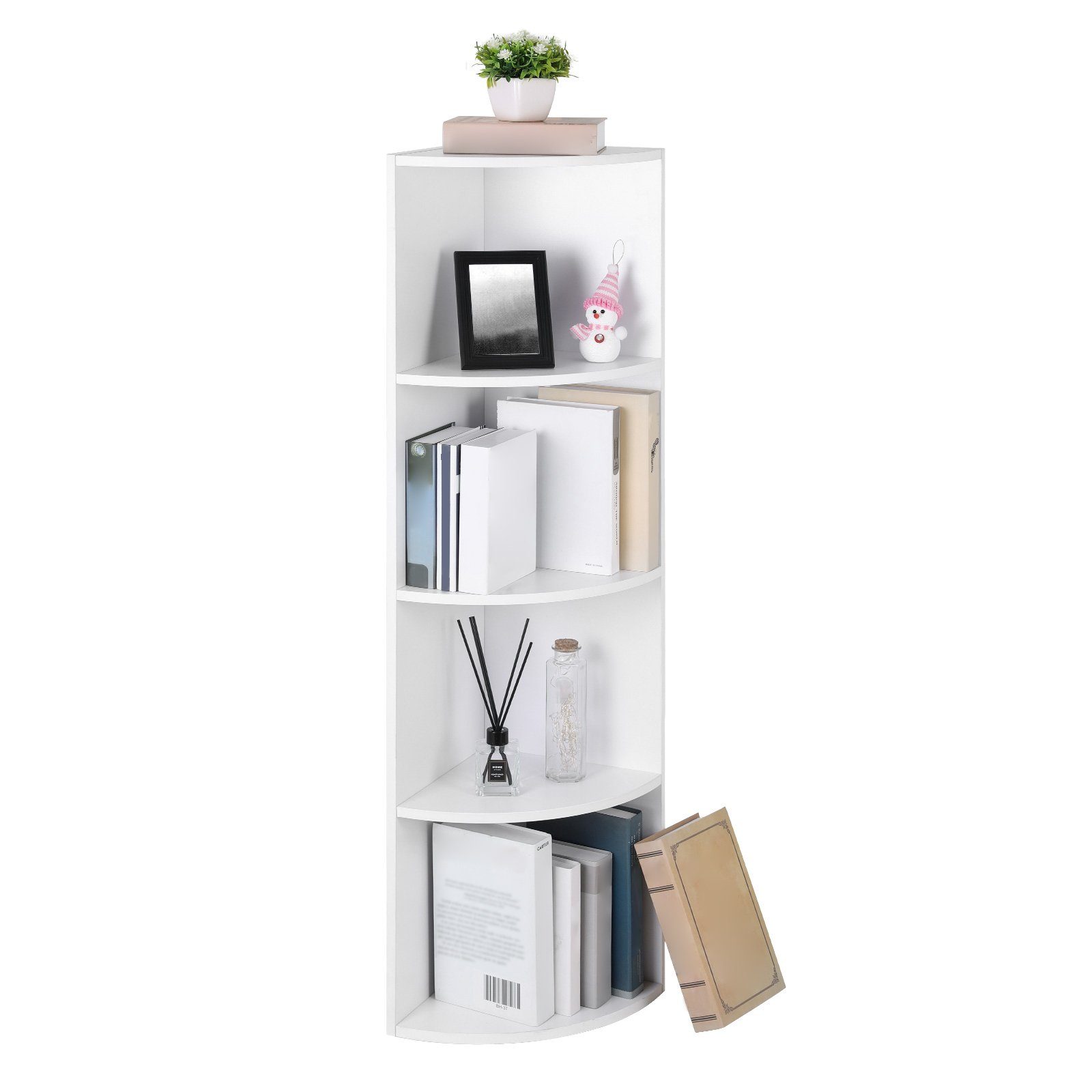 VASAGLE Eckregal, Bücherregal, 4 Ebenen, Standregal, günstig online kaufen