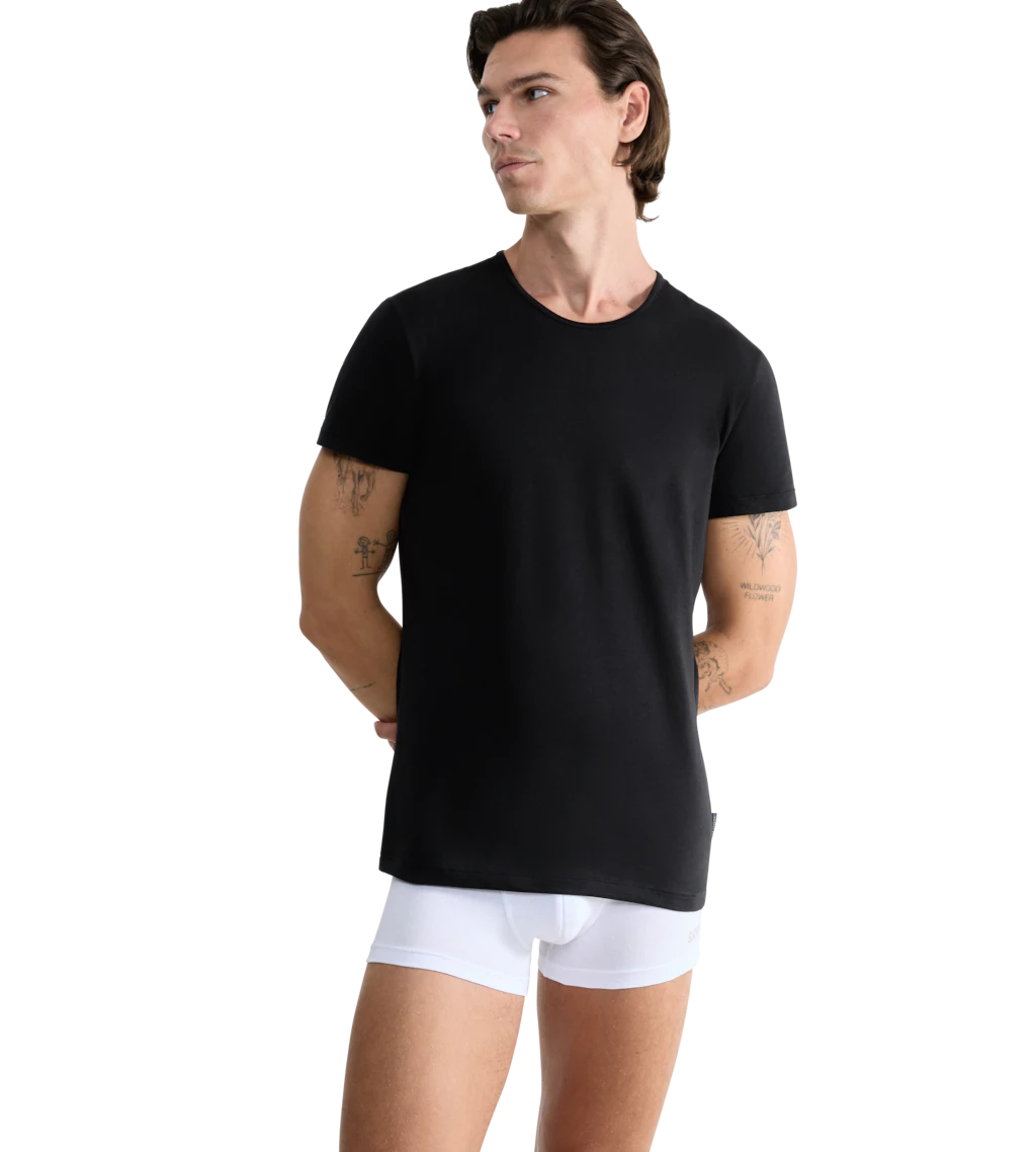 sloggi Unterhemd "Men 24/7", (2er Pack), tiefer Rundhals-Ausschnitt, Kurzar günstig online kaufen