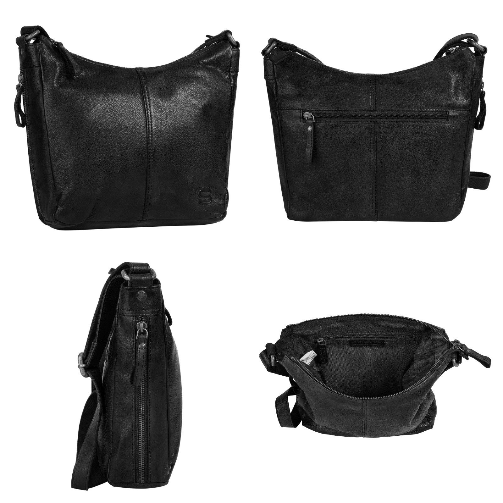 Spikes & Sparrow Umhängetasche, echt Leder günstig online kaufen