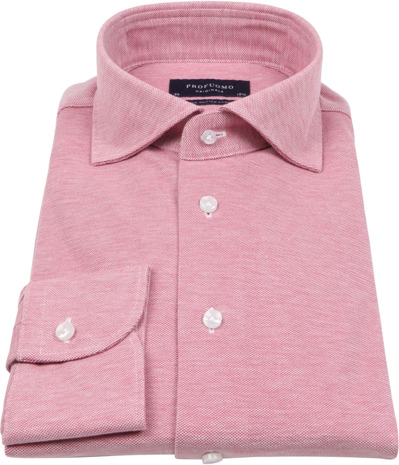 Profuomo Originale Hemd Knitted Rot - Größe 44 günstig online kaufen