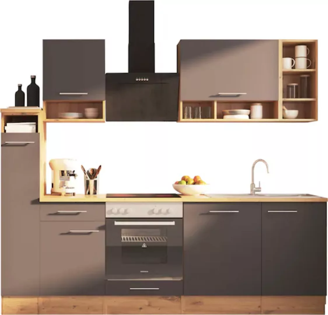 RESPEKTA Küche "Hilde", Breite 250 cm, wechselseitig aufbaubar günstig online kaufen