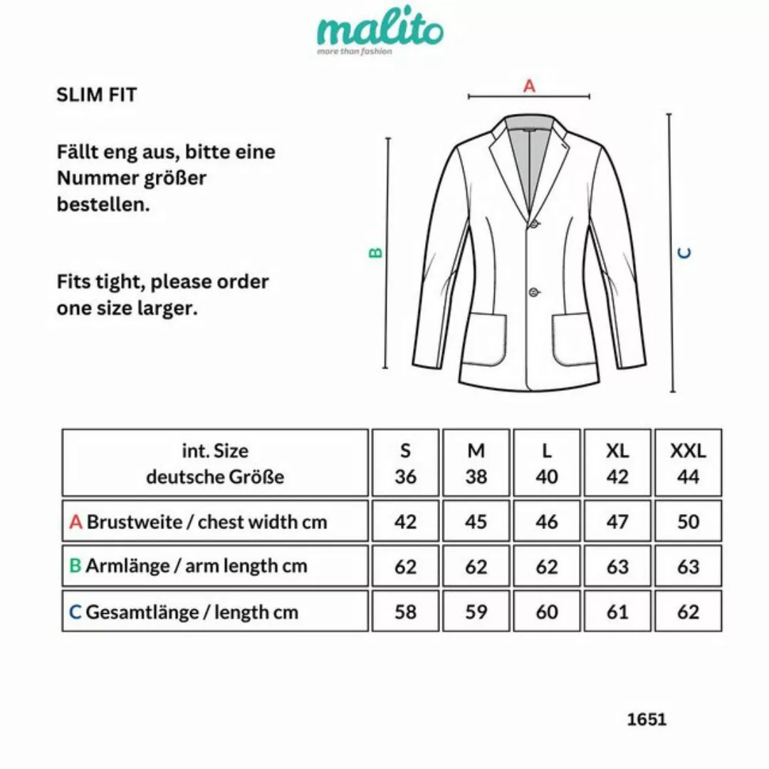 malito more than fashion Jackenblazer 1651 Sweat Blazer Jacke in Used Look günstig online kaufen