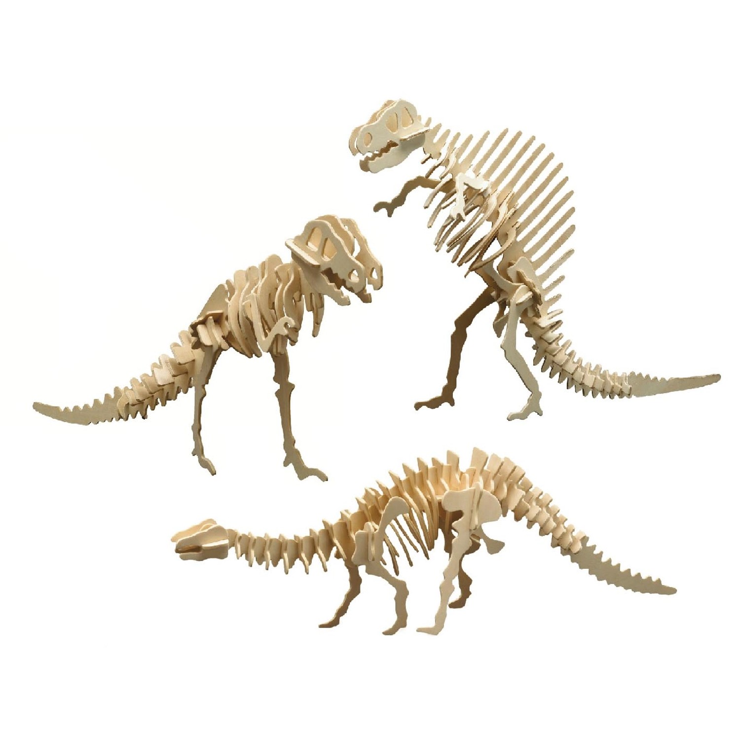Pebaro Bausatz Dinosaurier 3er Set Aus Holz günstig online kaufen