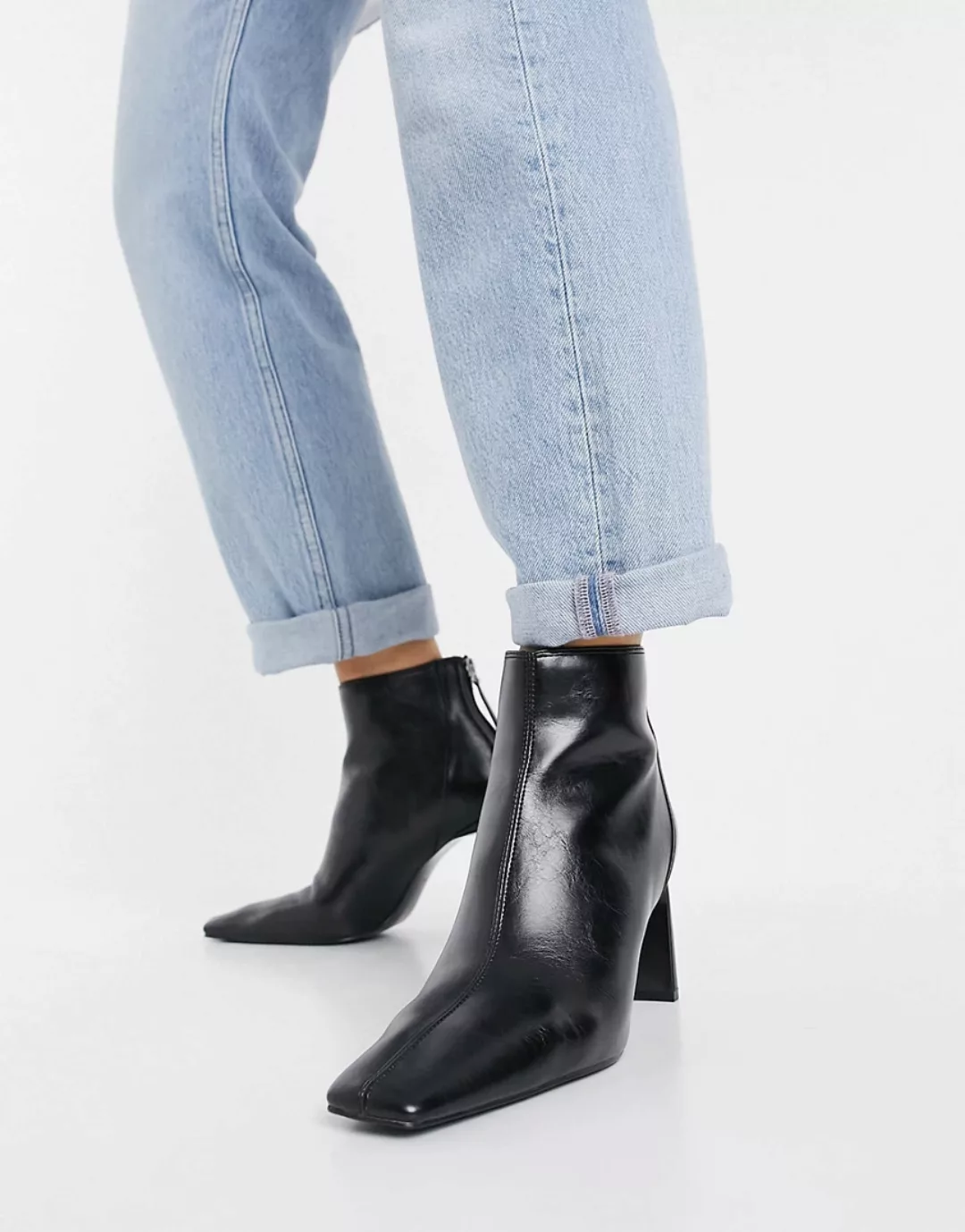 Mango – Schwarze Absatzstiefel günstig online kaufen