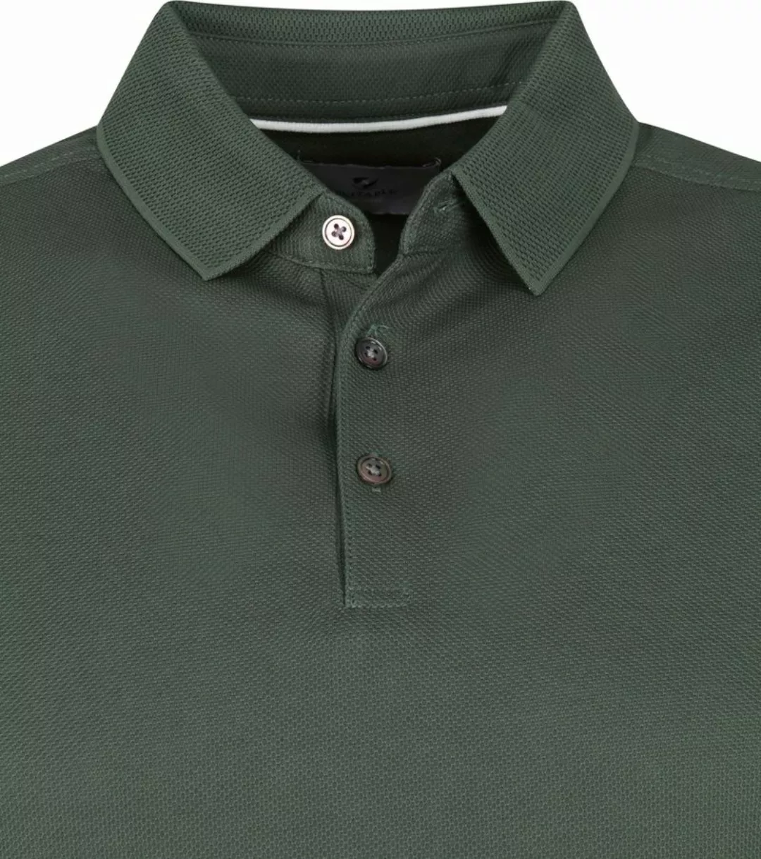 Suitable Jon Polo Shirt Dunkelgrün - Größe M günstig online kaufen