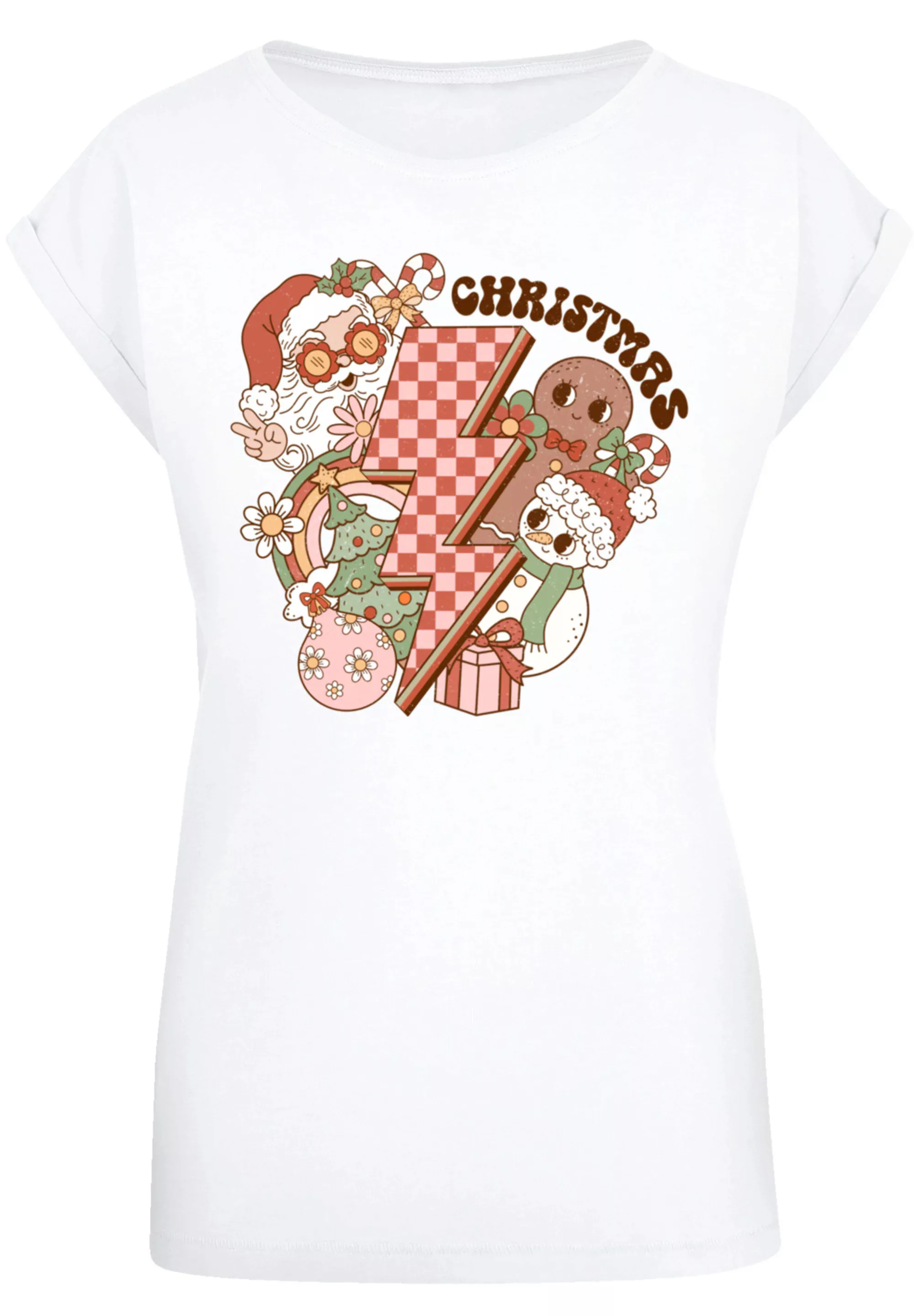 F4NT4STIC T-Shirt "Groovy Weihnachten Flash Cozy Vibes", Premium Qualität, günstig online kaufen