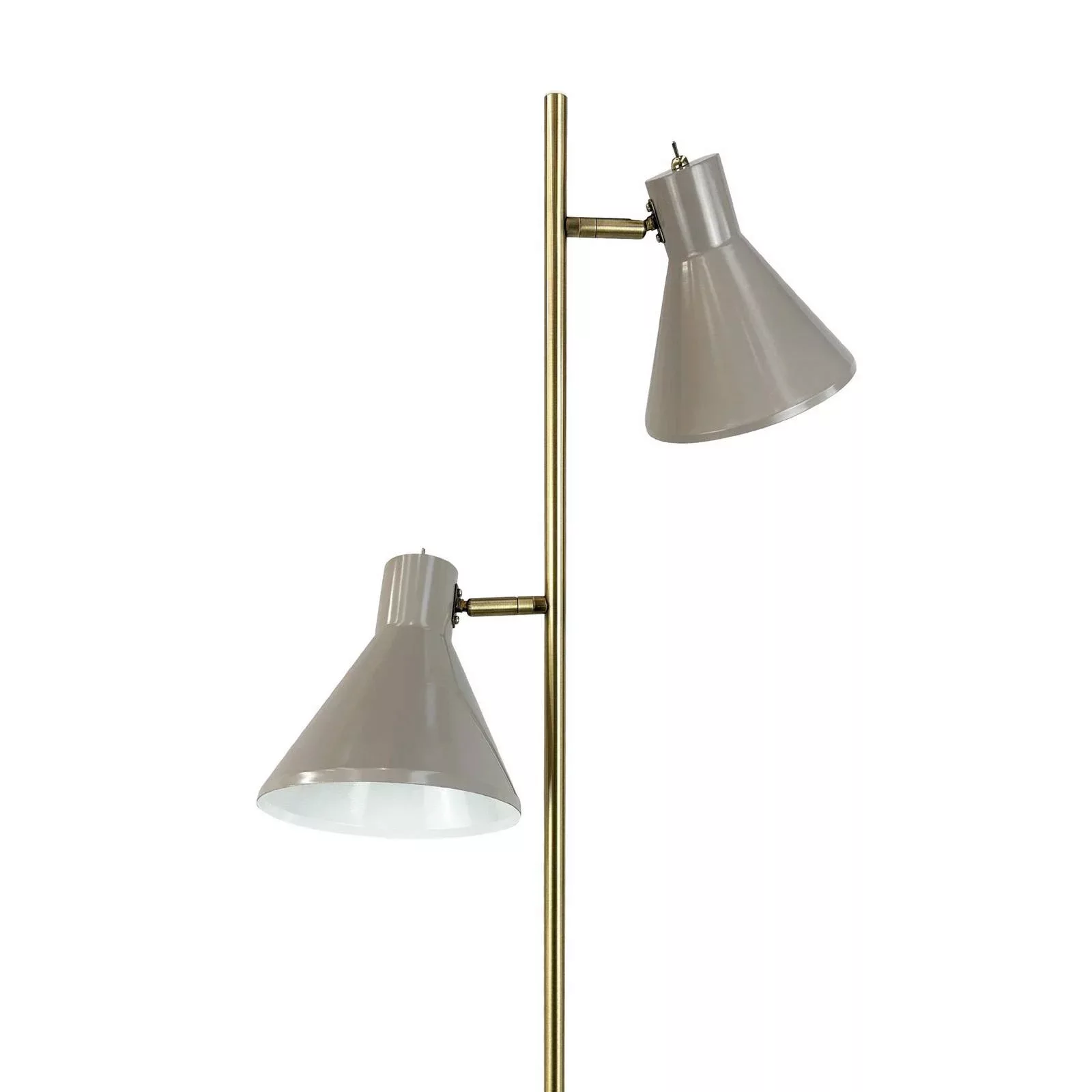 Dyberg Larsen Stehlampe Sleep, graubraun, Höhe 165 cm, Stahl günstig online kaufen