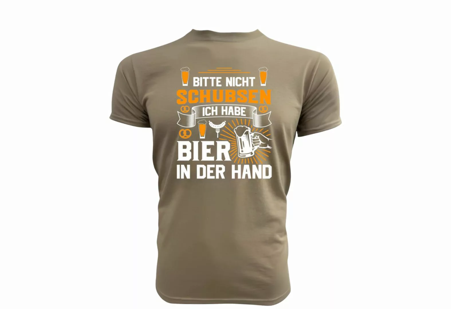 PAULGOS Strandshirt Herren T-Shirt "Bitte nicht schubsen, ich habe Bier in günstig online kaufen