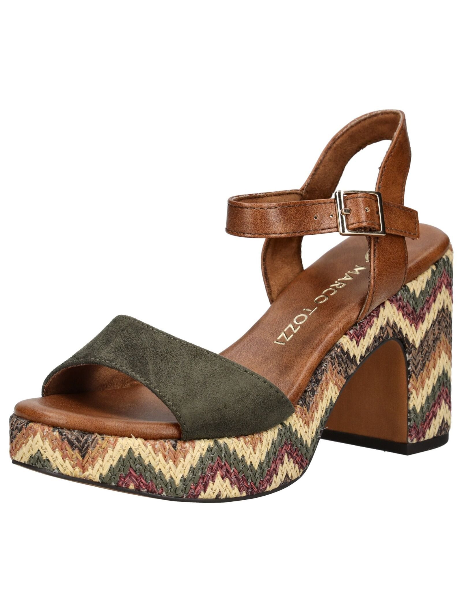 MARCO TOZZI Sandalen Lederimitat/Textil High-Heel-Sandalette günstig online kaufen