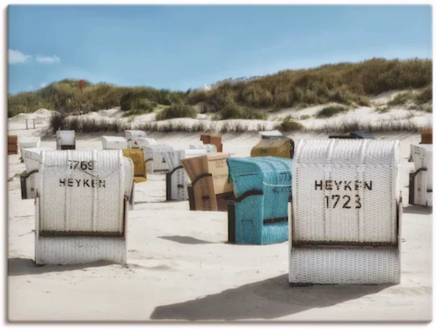 Artland Wandbild »Ein Tag am Meer«, Strand, (1 St.) günstig online kaufen