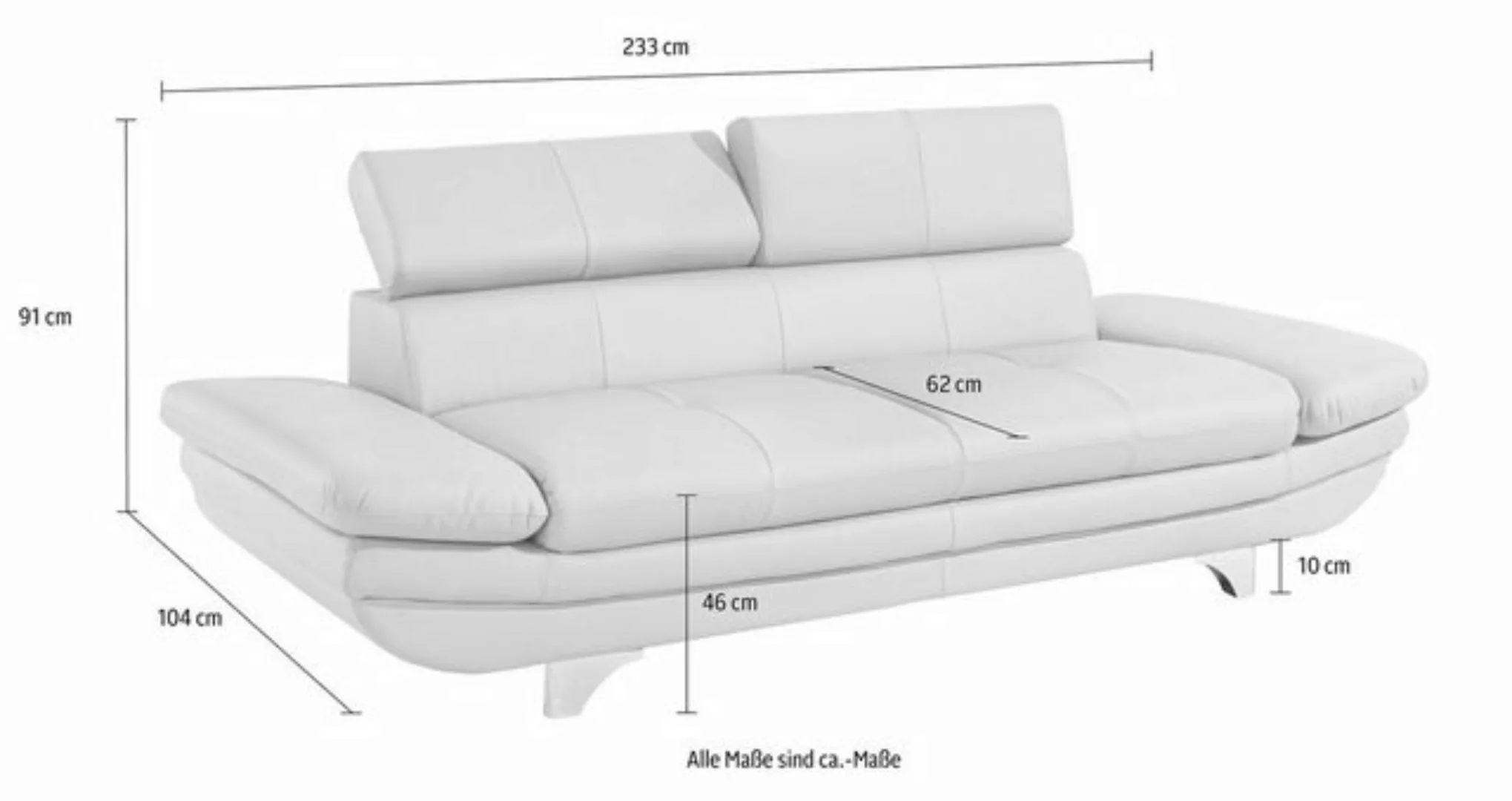 COTTA Polstergarnitur Enterprise, (Set), Set: bestehend aus 3-Sitzer und Ho günstig online kaufen