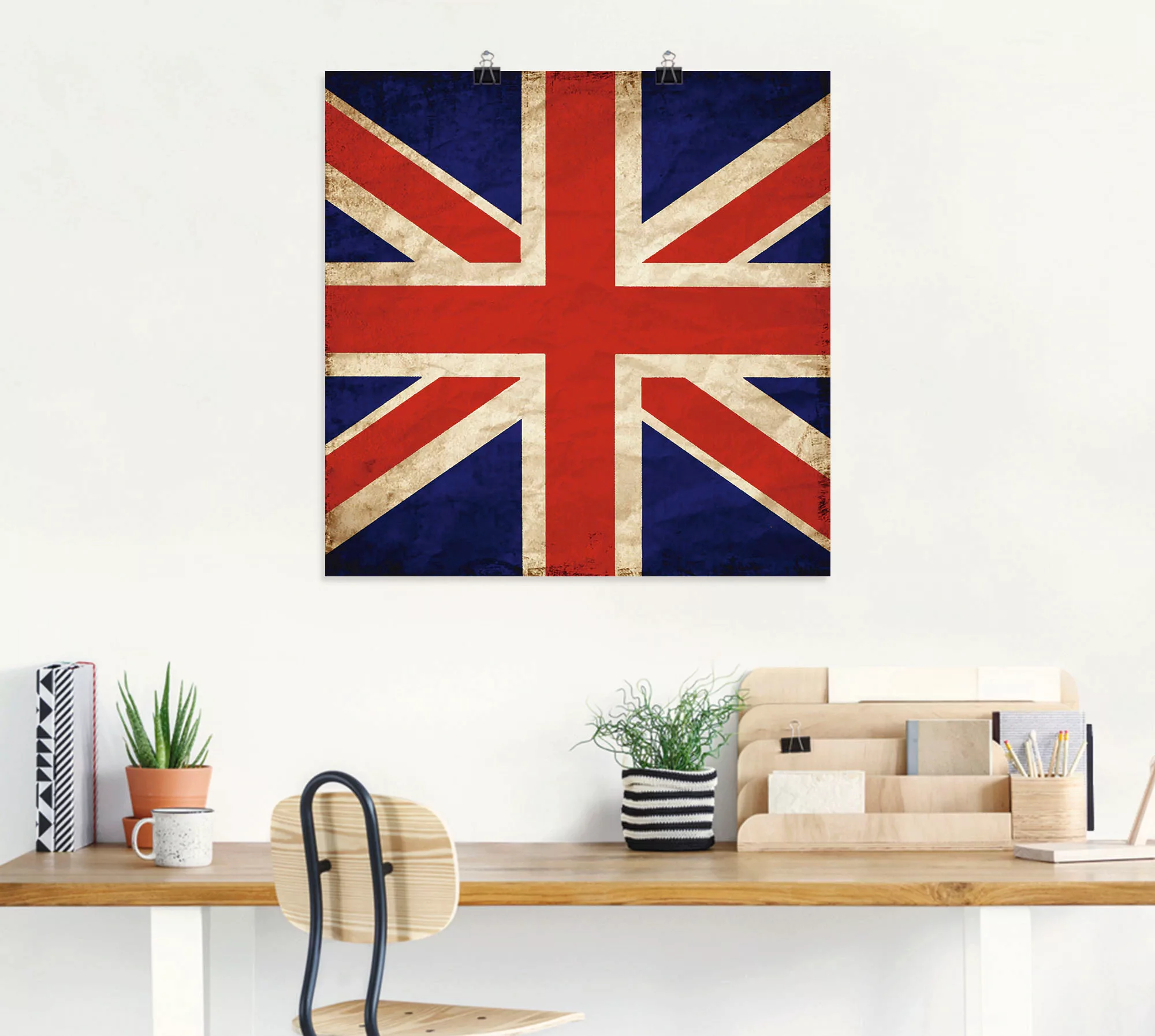 Artland Poster "Vereinigtes Königreich Flagge", Zeichen, (1 St.), als Alubi günstig online kaufen