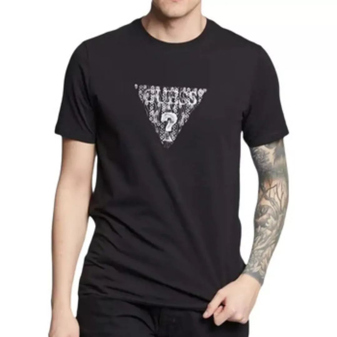 Guess  T-Shirt Classic logo triangle günstig online kaufen