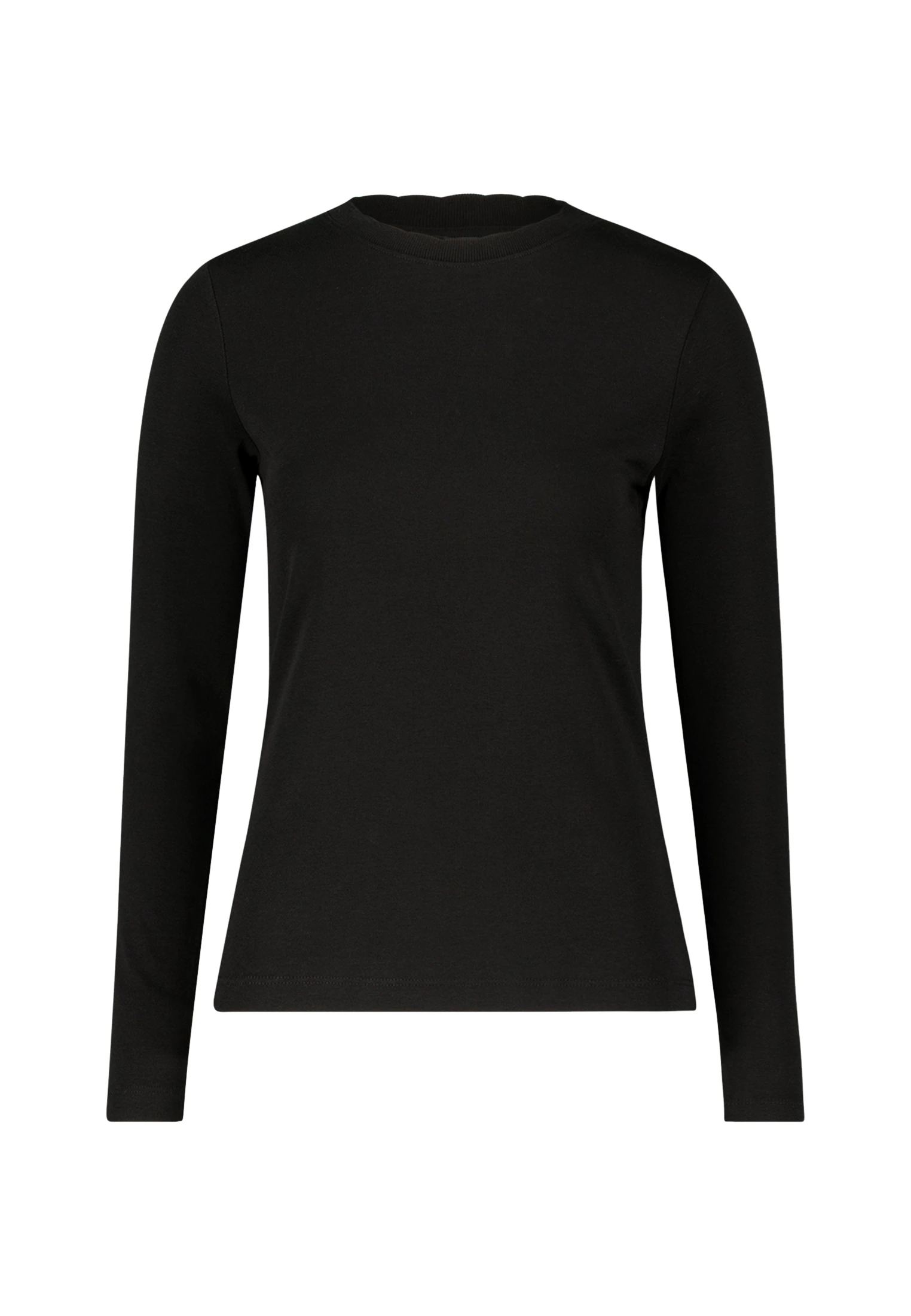 Zero Kurzarmshirt "zero Damen Jersey-Shirt mit Wellenkante", (1 tlg.), weit günstig online kaufen