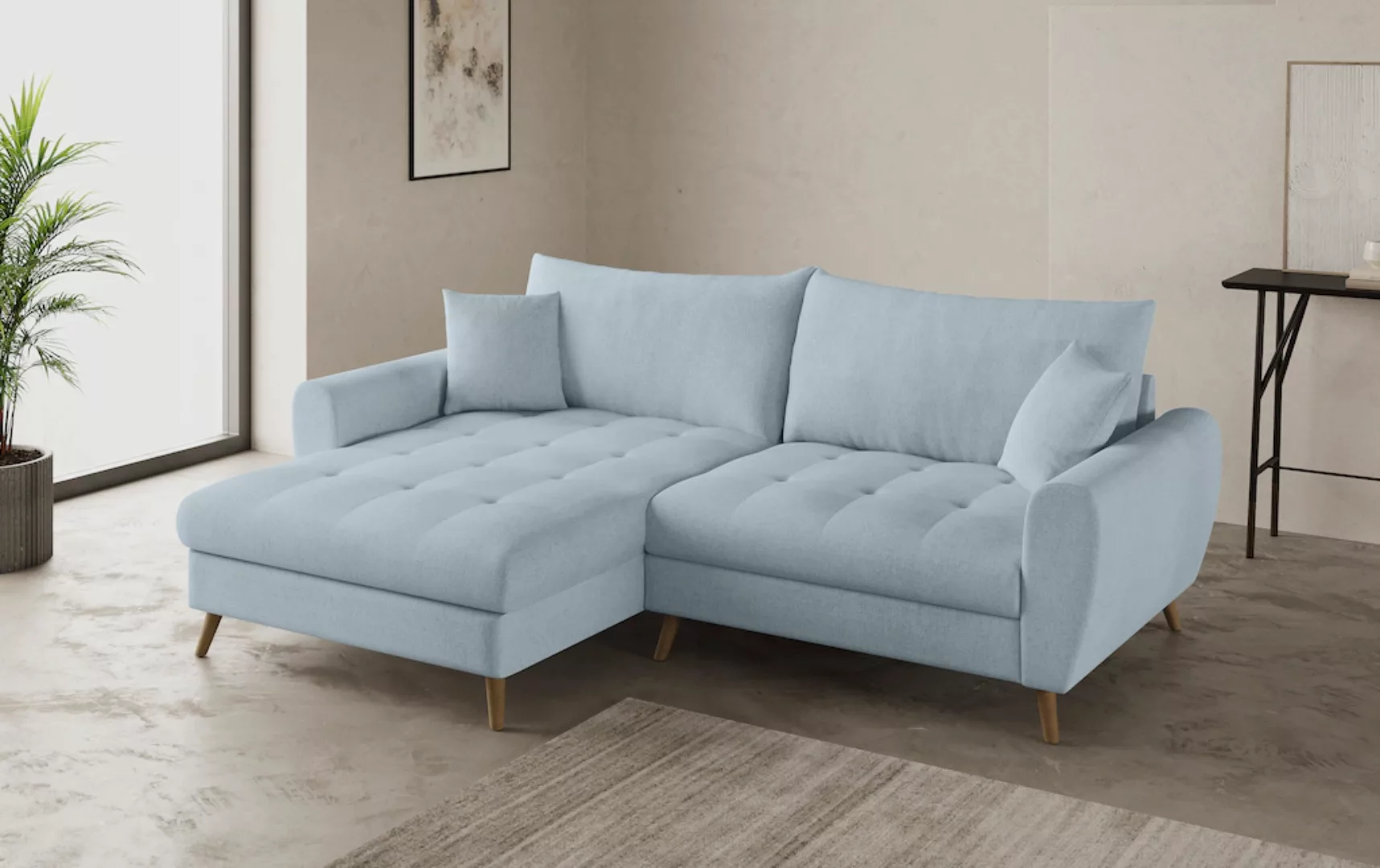 Mr. Couch Ecksofa "Blackburn II L-Form", Wahlweise mit Kaltschaumpolsterung günstig online kaufen