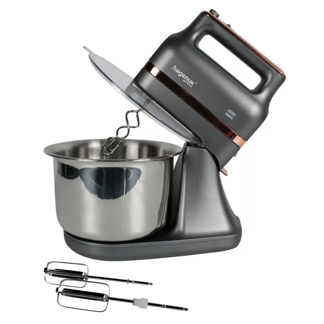 Hagenuk Handmixer-Set HMS-400 schwarz roségold Kunststoff Edelstahl B/H/T: günstig online kaufen