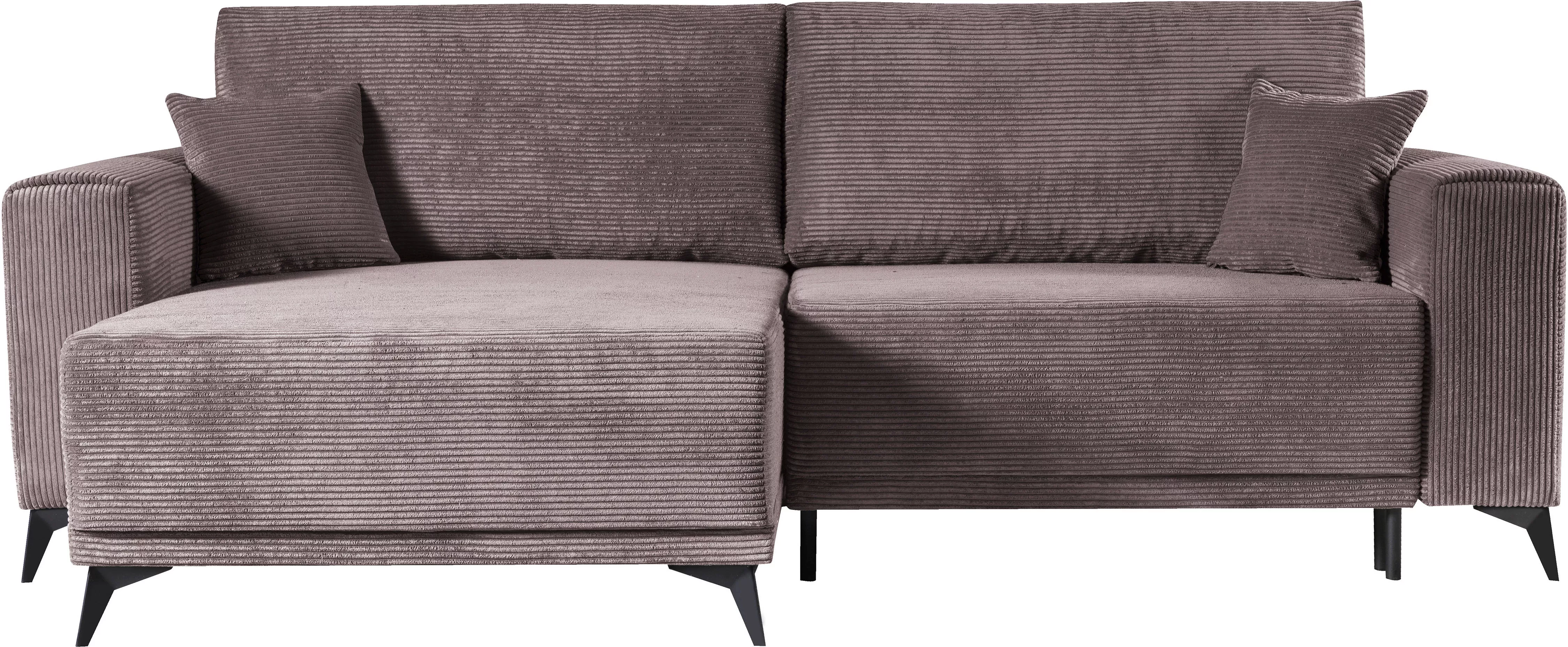 WERK2 Ecksofa »Scandic L-Form«, Moderne Eckcouch in Cord, Sofa mit Schlaffu günstig online kaufen