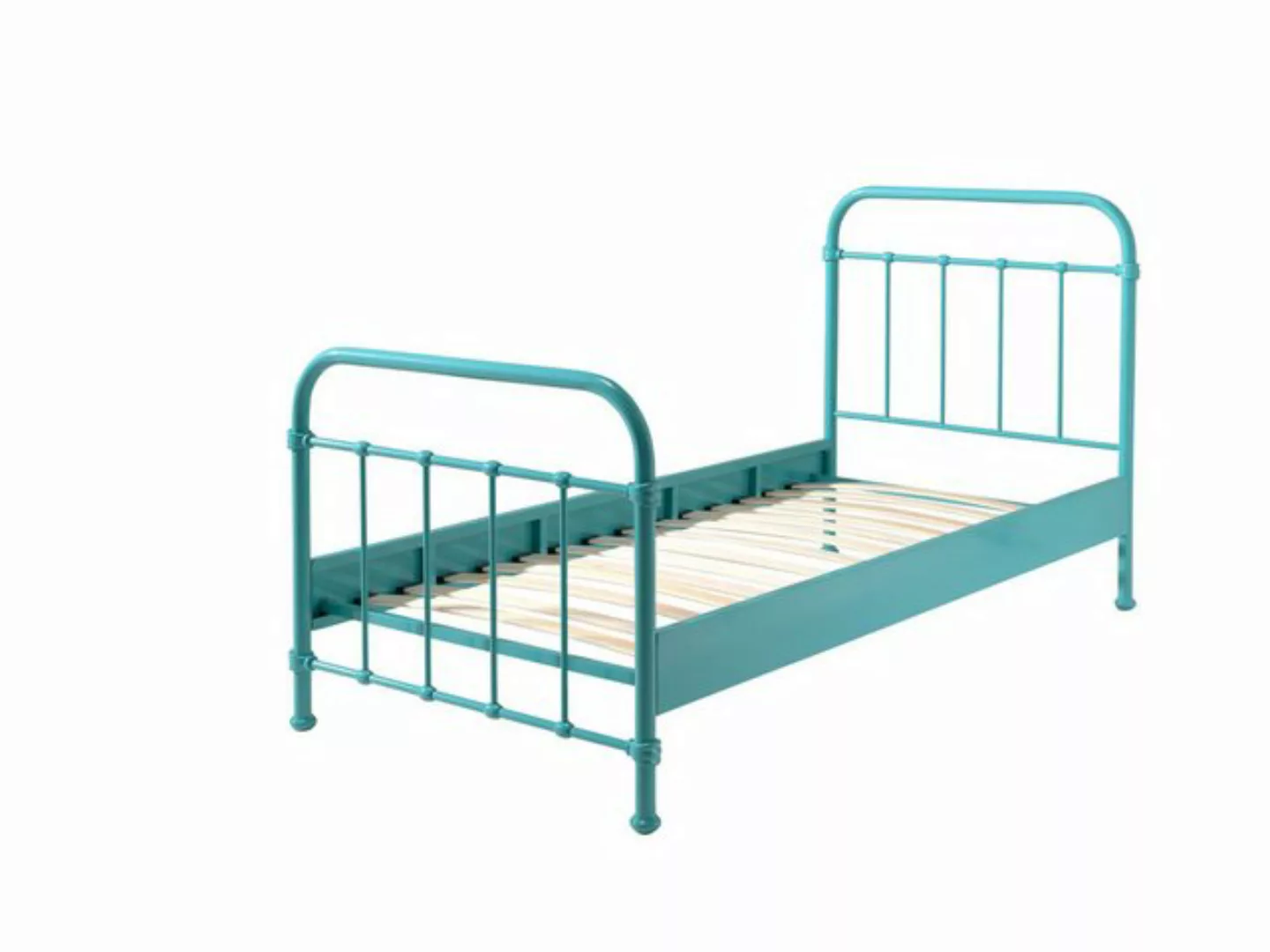 58 aufm Kessel Bettgestell Metallbett Karlyn 210x98x111 Einzelbett Kinderbe günstig online kaufen