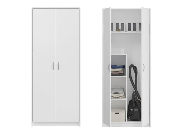 Home Collective Mehrzweckschrank Haushaltsschrank Besenschrank weiß 74cm Br günstig online kaufen