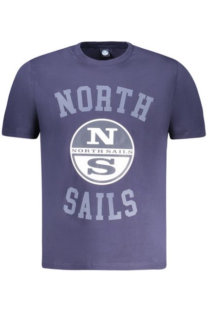 North Sails T-Shirt Blaues Herren T-Shirt Kurzarm mit Rundhals und günstig online kaufen