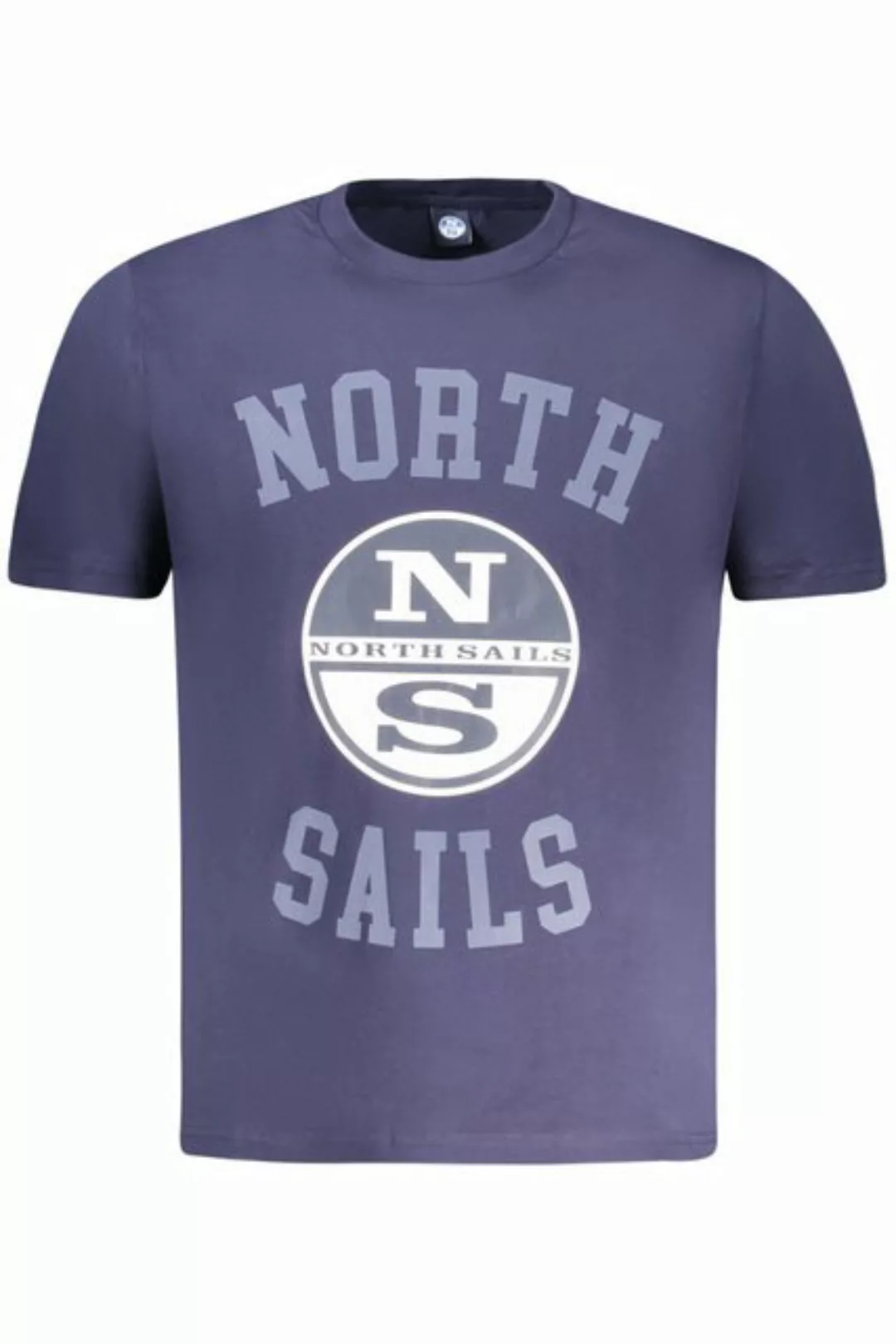 North Sails T-Shirt Blaues Herren T-Shirt Kurzarm mit Rundhals und günstig online kaufen