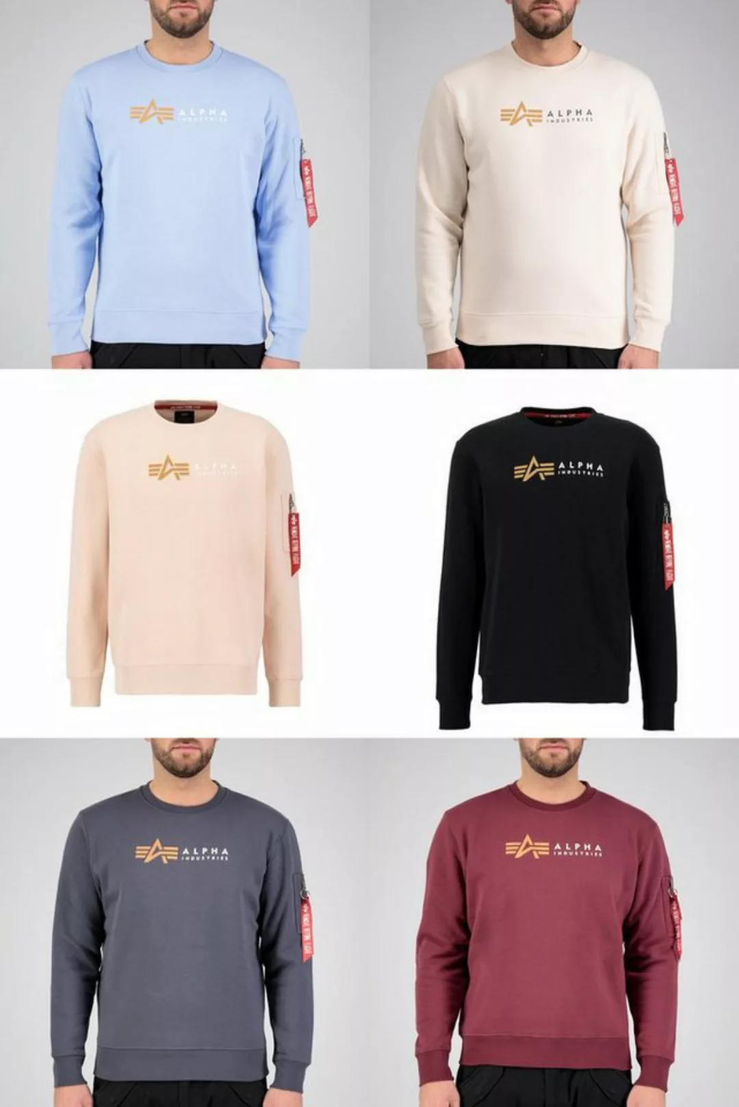 Alpha Industries Sweatshirt Alpha Label Sweater (1-tlg) günstig online kaufen