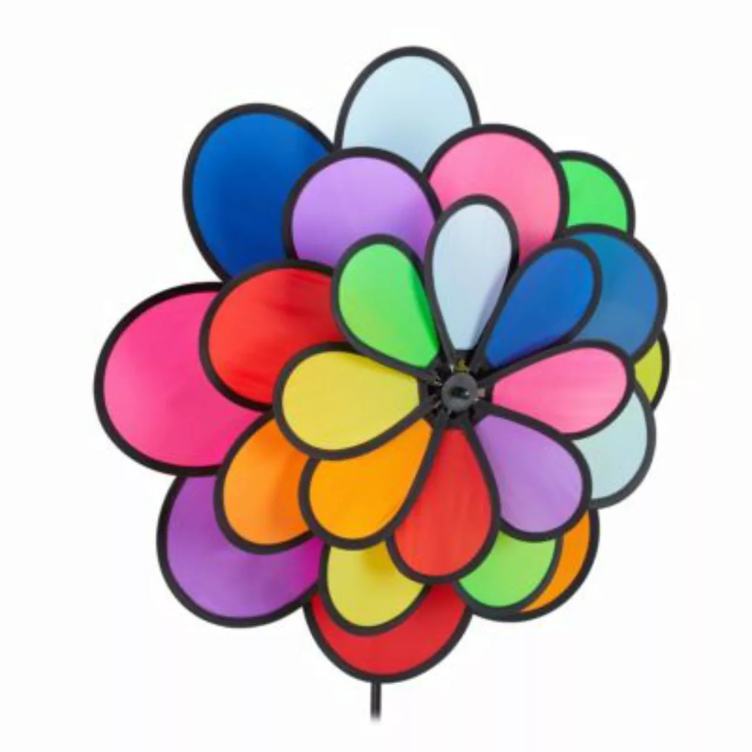 relaxdays Windrad XXL Blume Regenbogen mehrfarbig günstig online kaufen