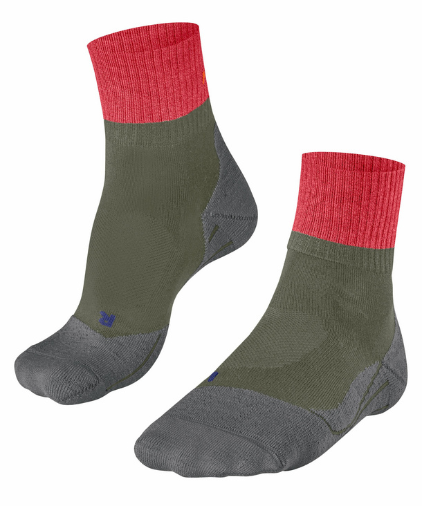 FALKE TK2 Short Cool Damen Wandersocken, 35-36, Grün, 16155-775401 günstig online kaufen